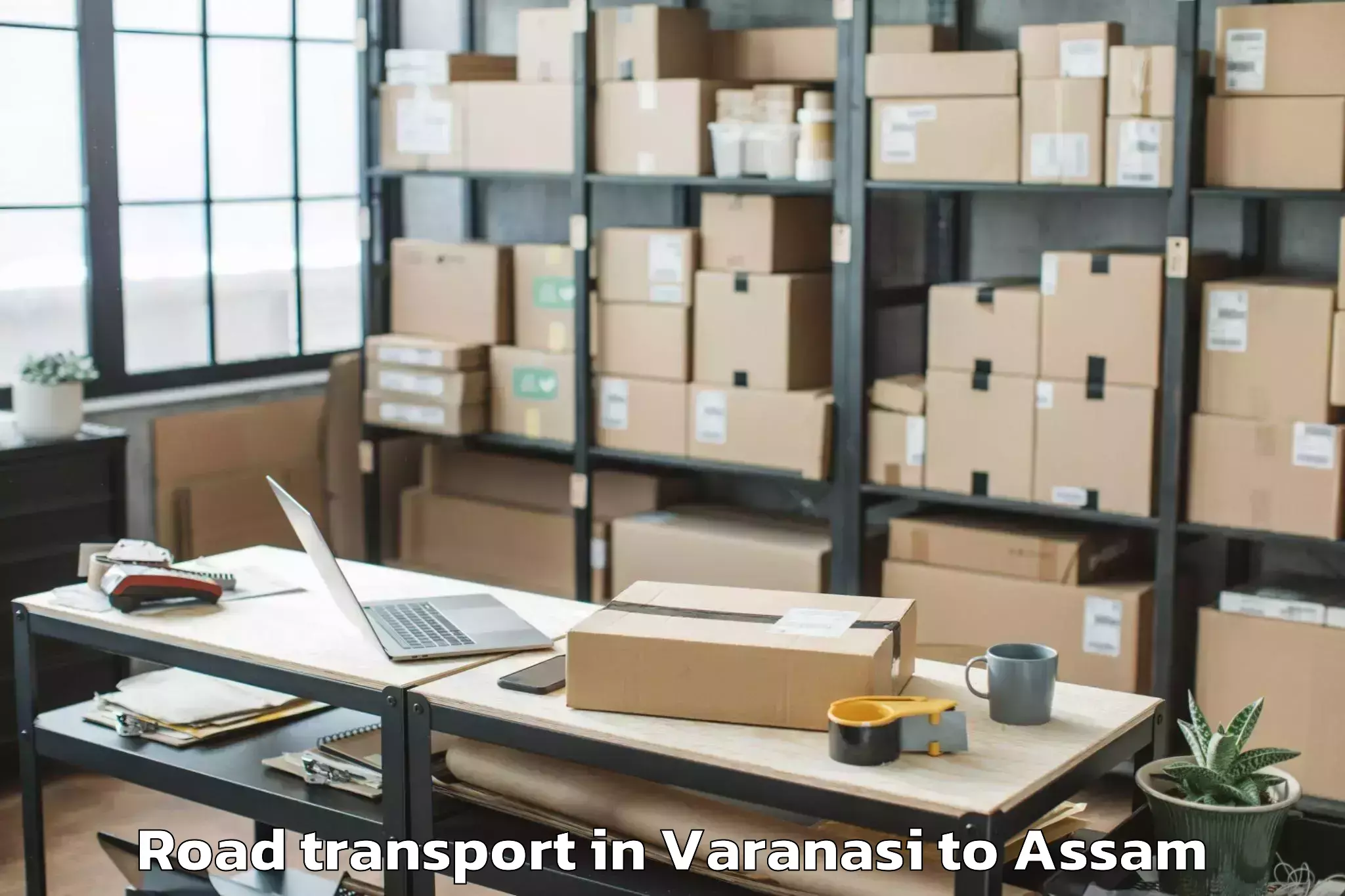 Book Varanasi to Nahorkatiya Road Transport Online